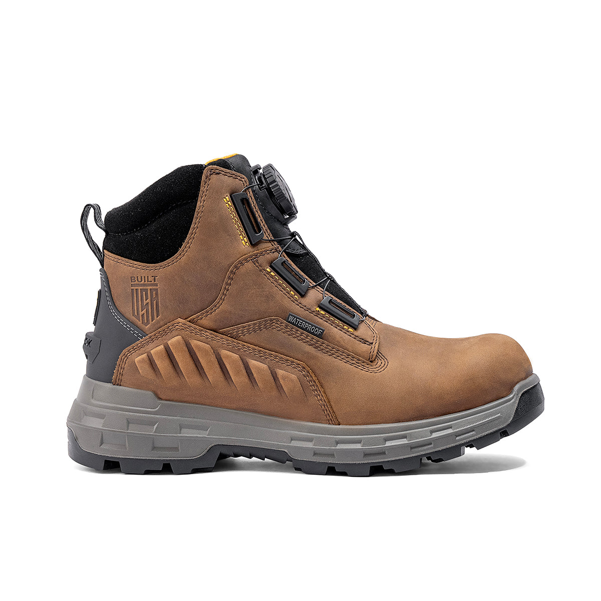Wildwood 6” Soft Toe Turbolace™ Work Boot - Brown - Made in USA – product view 1