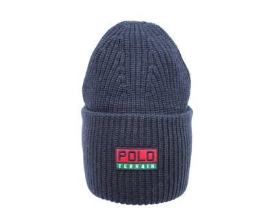 Polo Ralph Lauren Terrain Knit Cuffed Beanie Hat Navy