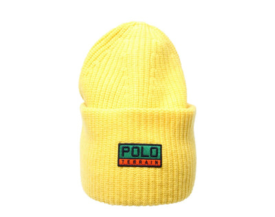 Polo Ralph Lauren Terrain Knit Cuffed Beanie Hat Yellow