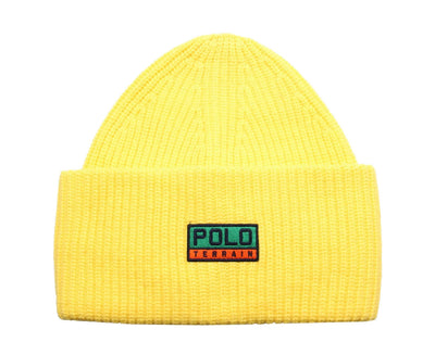 Polo Ralph Lauren Terrain Knit Cuffed Beanie Hat Yellow
