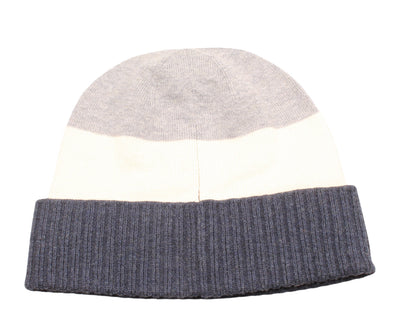 Polo Ralph Lauren Signature Stripe Men's Beanie — Grey/Cream/Blue Knit
