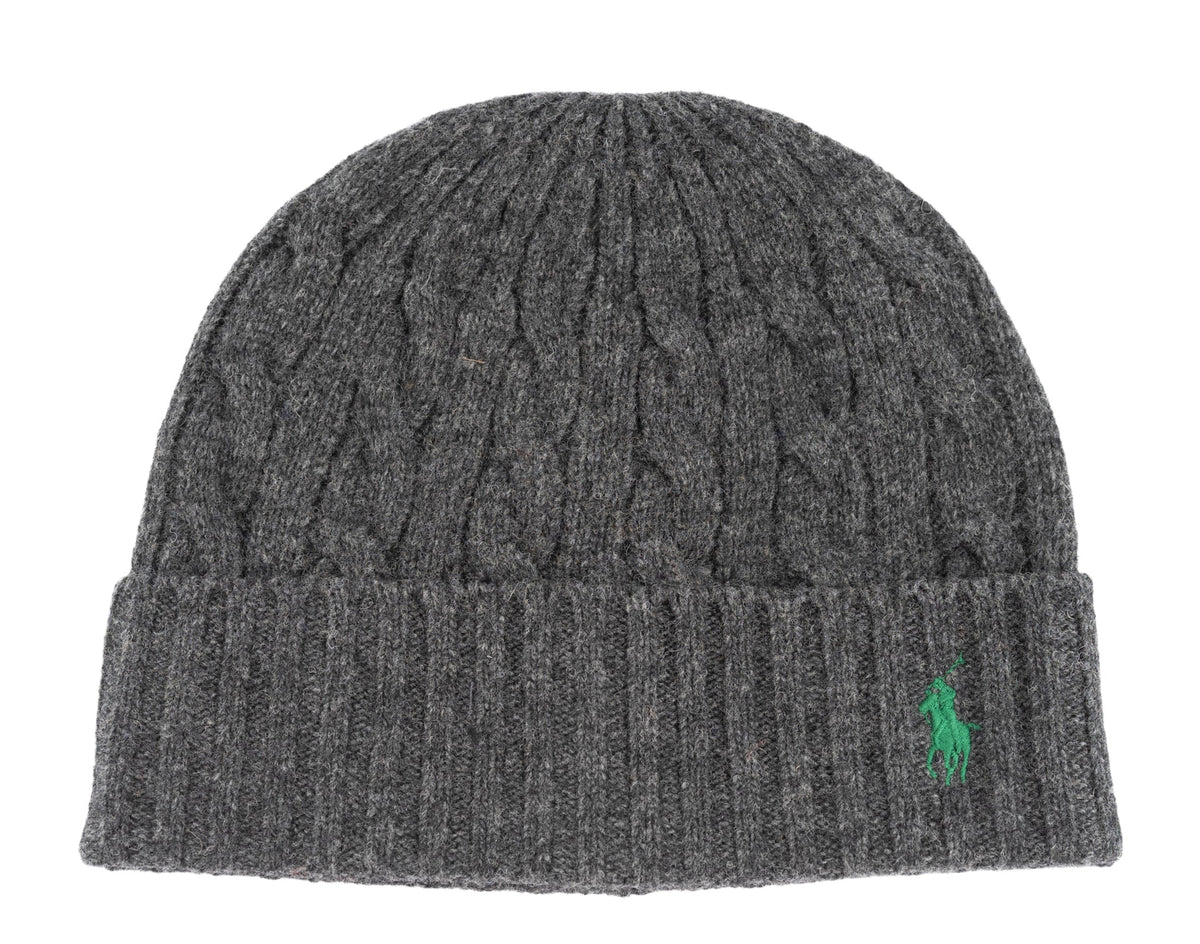 Polo Ralph Lauren Classic Cable Pony Men's Beanie — Charcoal