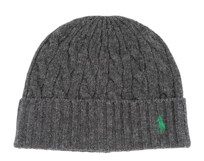 Polo Ralph Lauren Classic Cable Pony Men's Beanie — Charcoal