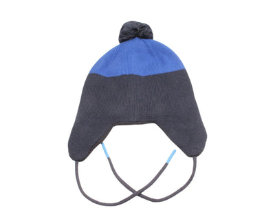 Polo Ralph Lauren RL 1967 Earflap Pom-Pom Knit Hat Navy/Royal