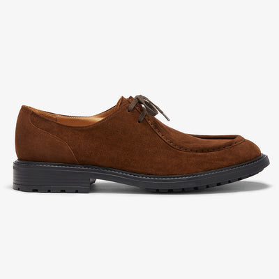 Del Toro Shoes Men's Chestnut Suede Tuscan Moc Boot
