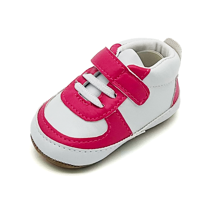 Air Maccabees Infant (Pink) Israel Star of David Leather Sneakers with Magen David – product view 5