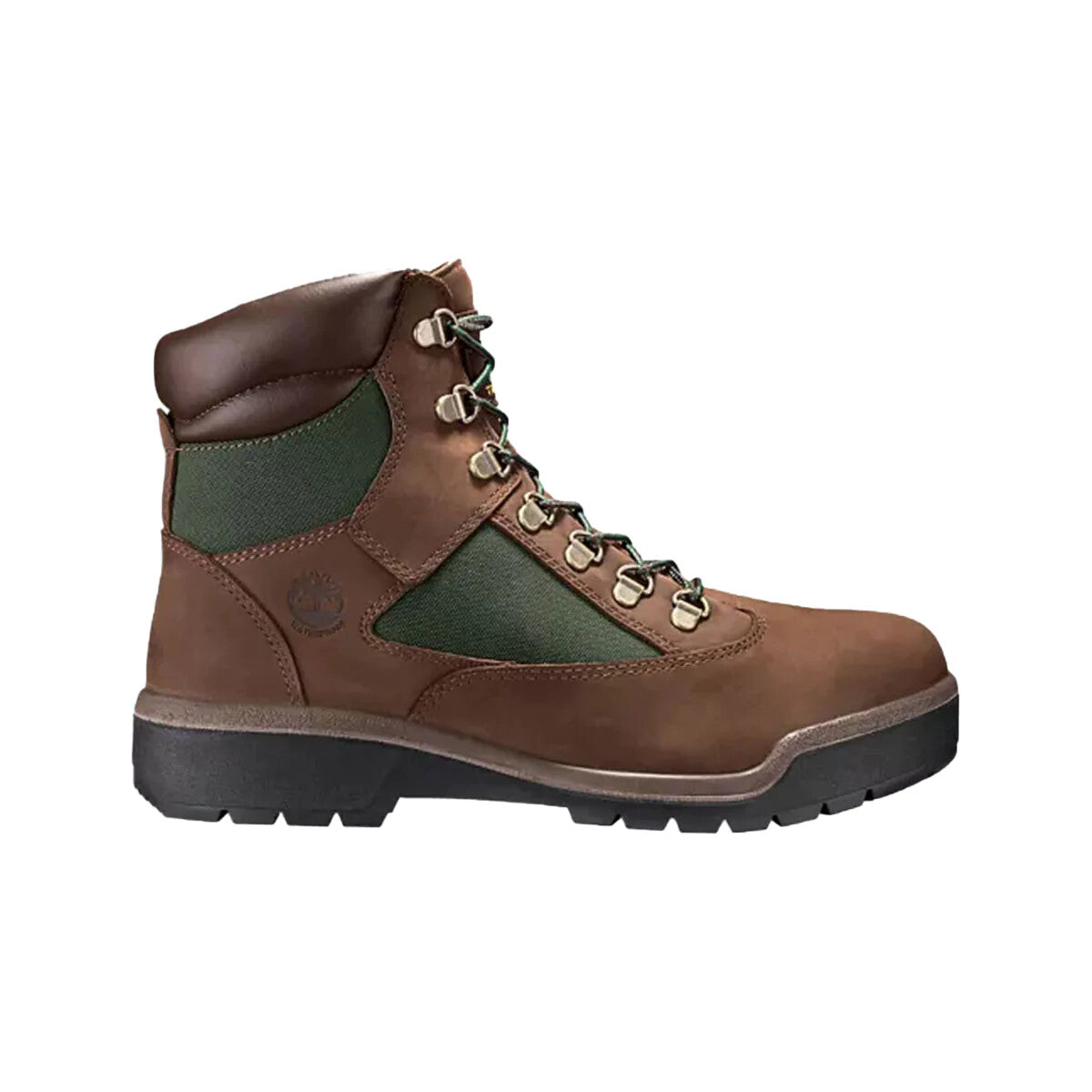 Timberland 6-Inch Waterproof Field Boot Men's Boots — Brown/Green Nubuck
