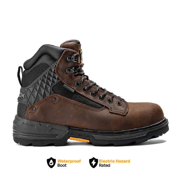 Pallet Jack 6" Plain Toe Waterproof Work Boot – Brown – product view 1