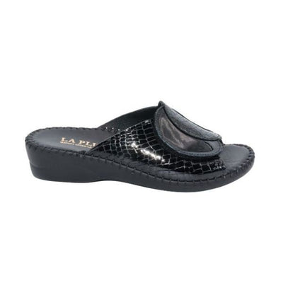 Paola Adjustable Leather Slide