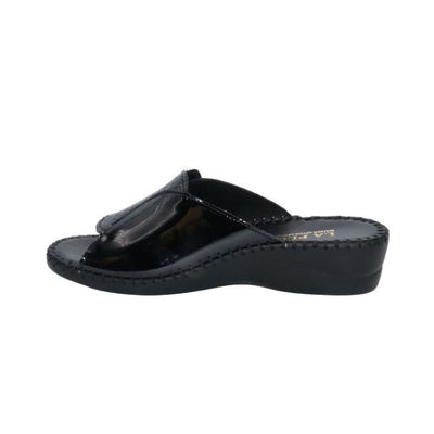 Paola Adjustable Leather Slide