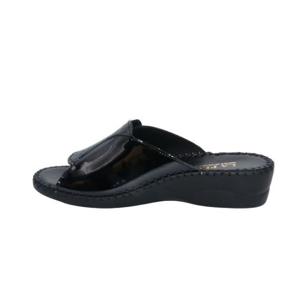 Paola Adjustable Leather Slide