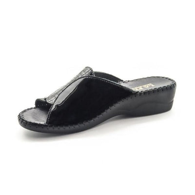 Paola Adjustable Leather Slide