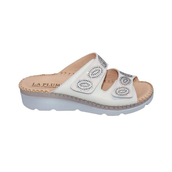 Glitz Gem-Studded Leather Sandal