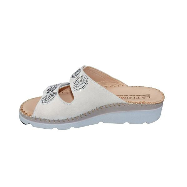 Glitz Gem-Studded Leather Sandal