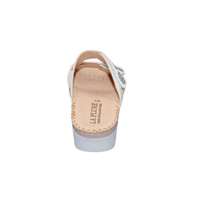Glitz Gem-Studded Leather Sandal