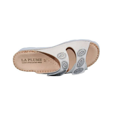 Glitz Gem-Studded Leather Sandal