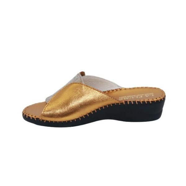 Paola Adjustable Leather Slide