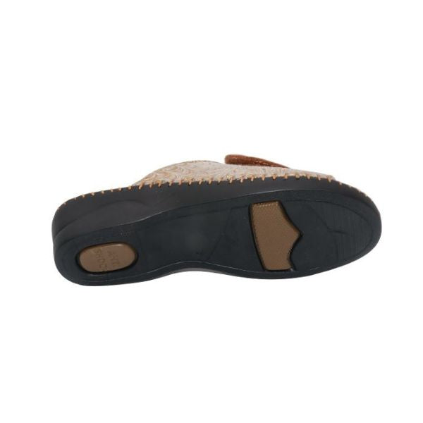 Paola Adjustable Leather Slide
