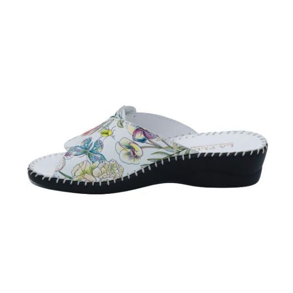 Paola Adjustable Leather Slide