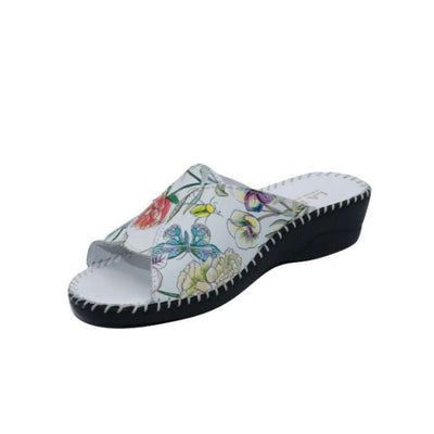 Paola Adjustable Leather Slide