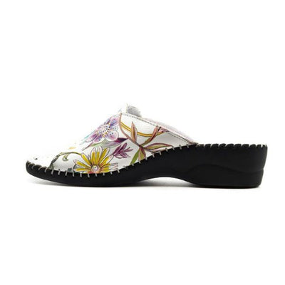Paola Adjustable Leather Slide