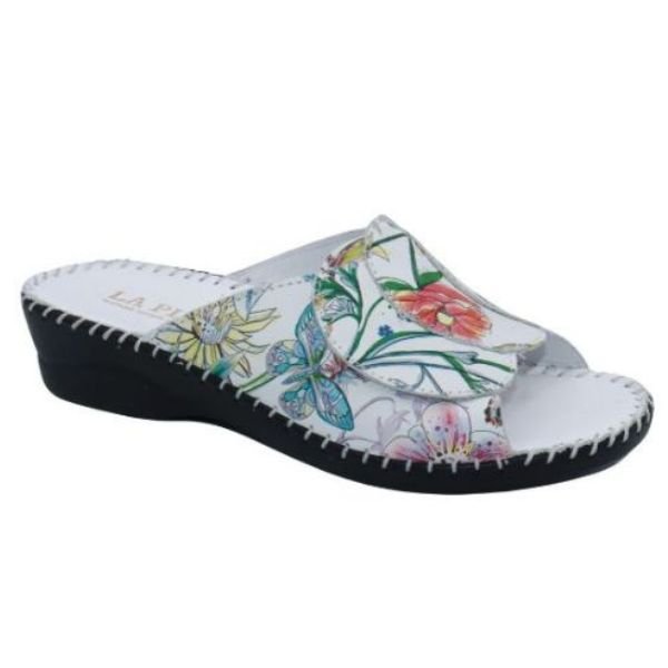 Paola Adjustable Leather Slide