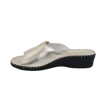Paola Adjustable Leather Slide
