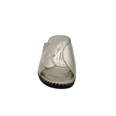 Paola Adjustable Leather Slide