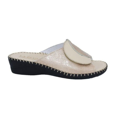 Paola Adjustable Leather Slide