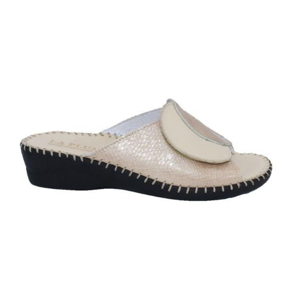 Paola Adjustable Leather Slide