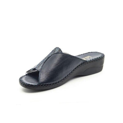 Paola Adjustable Leather Slide