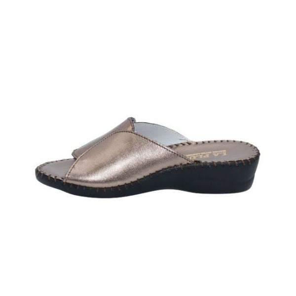 Paola Adjustable Leather Slide