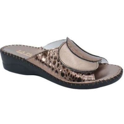 Paola Adjustable Leather Slide