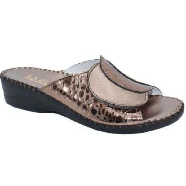 Paola Adjustable Leather Slide