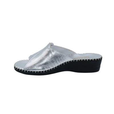 Paola Adjustable Leather Slide
