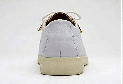 Johnny Famous Bally Style Park West Men's White Nappa Leather Low Top Sneakers