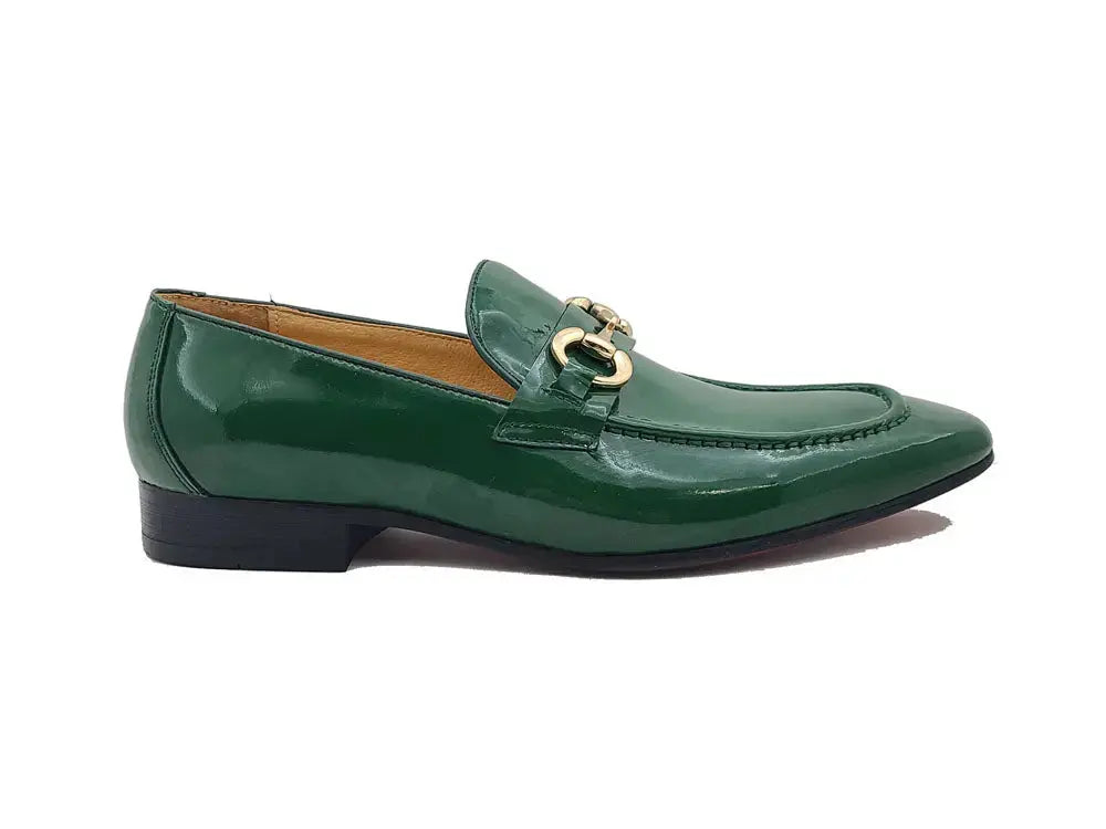 Carrucci Shoes Ks Horse Bit Loafer Patent Leather Classic KS308 101P view 6