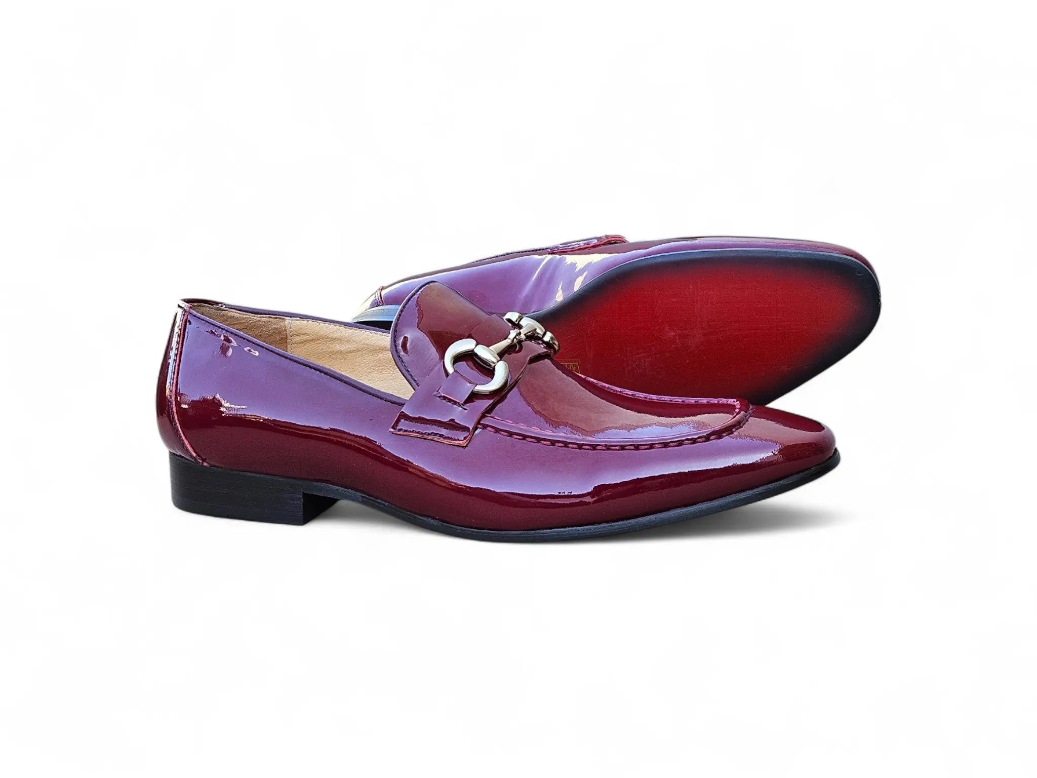 Carrucci Shoes Ks Horse Bit Loafer Patent Leather Classic KS308 101P view 14