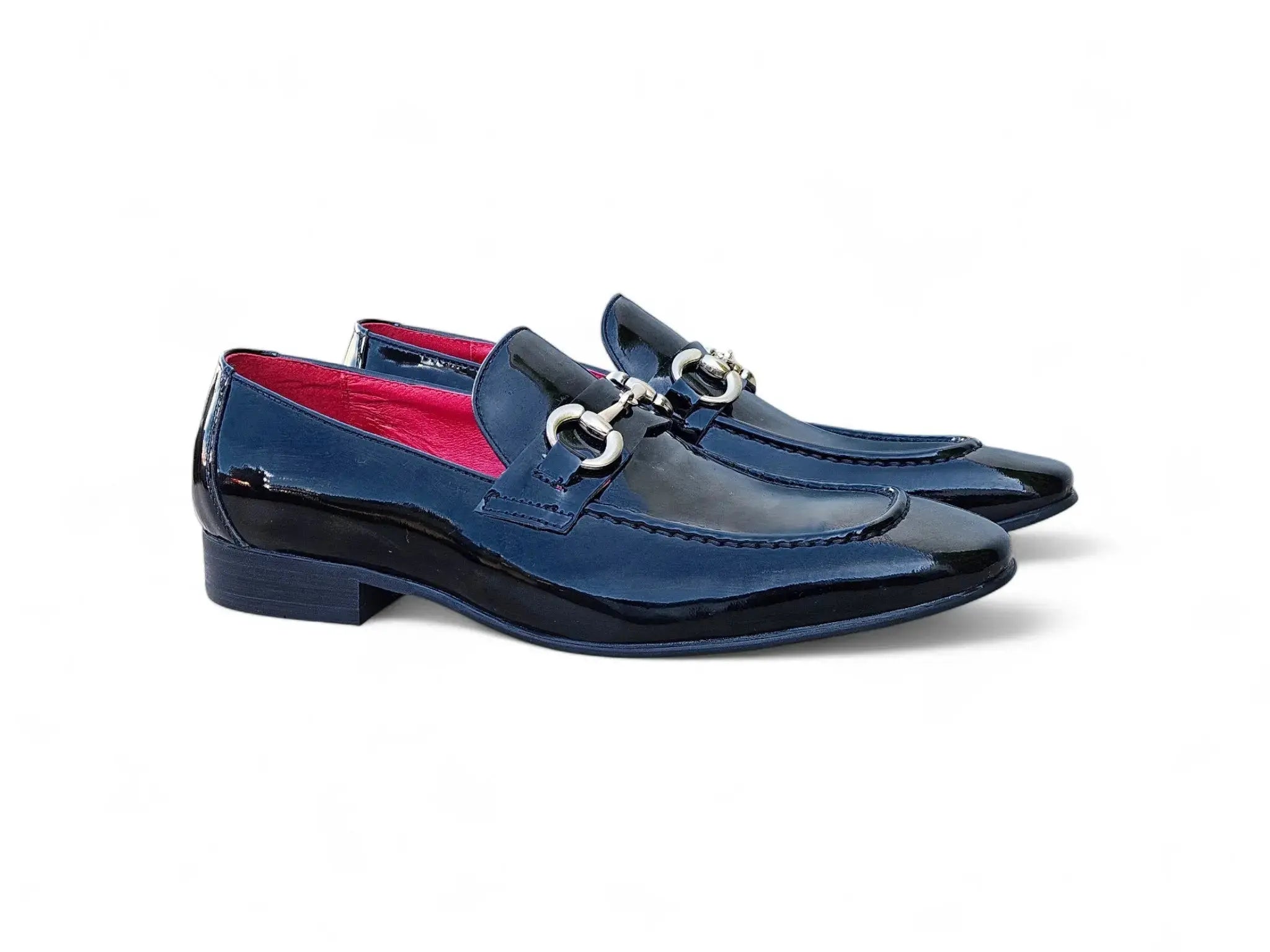 Carrucci Shoes Ks Horse Bit Loafer Patent Leather Classic KS308 101P front view