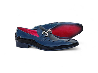 Carrucci Shoes Ks Horse Bit Loafer Patent Leather Classic KS308 101P side view