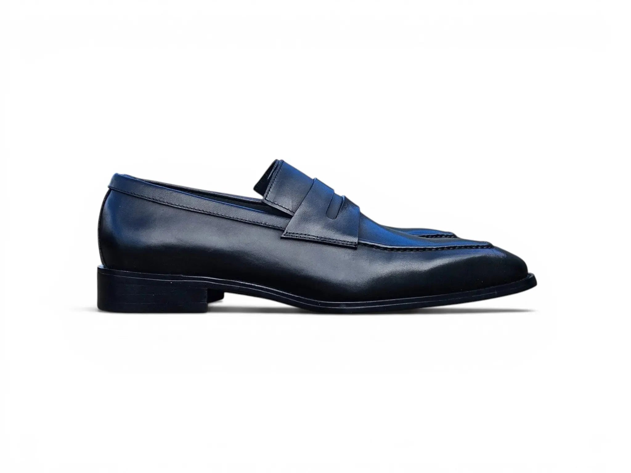 Carrucci Shoes Men's Men’s Penny Loafer Calfskin Leather Patina KS509 32