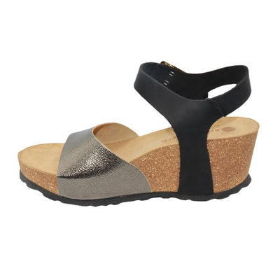 Eric Michael Rosalie Women’s Cork Wedge Leather Sandal