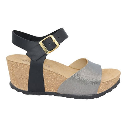 Eric Michael Rosalie Women’s Cork Wedge Leather Sandal