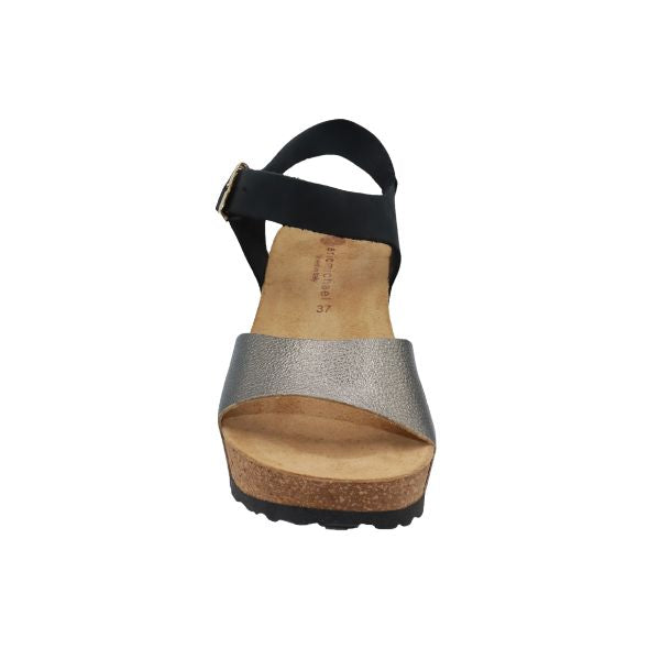 Eric Michael Rosalie Women’s Cork Wedge Leather Sandal
