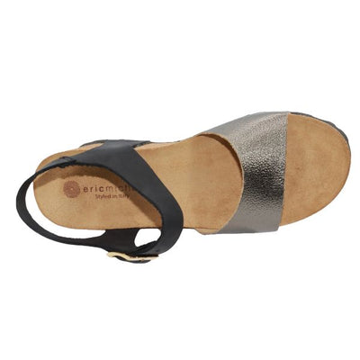 Eric Michael Rosalie Women’s Cork Wedge Leather Sandal