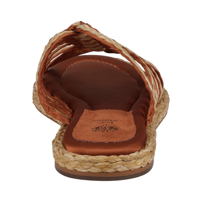 Women's Phoenix Cognac Espadrille Strappy Flat Sandals