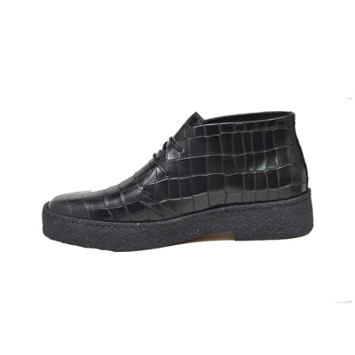 British Walkers Playboy Original Men's High Top Croc Leather Shoes with Gummy Soles view 11