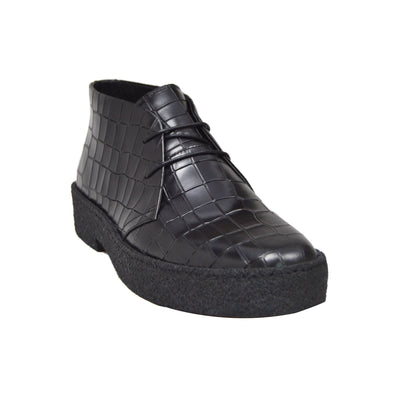 British Walkers Playboy Original Men's High Top Croc Leather Shoes with Gummy Soles view 8