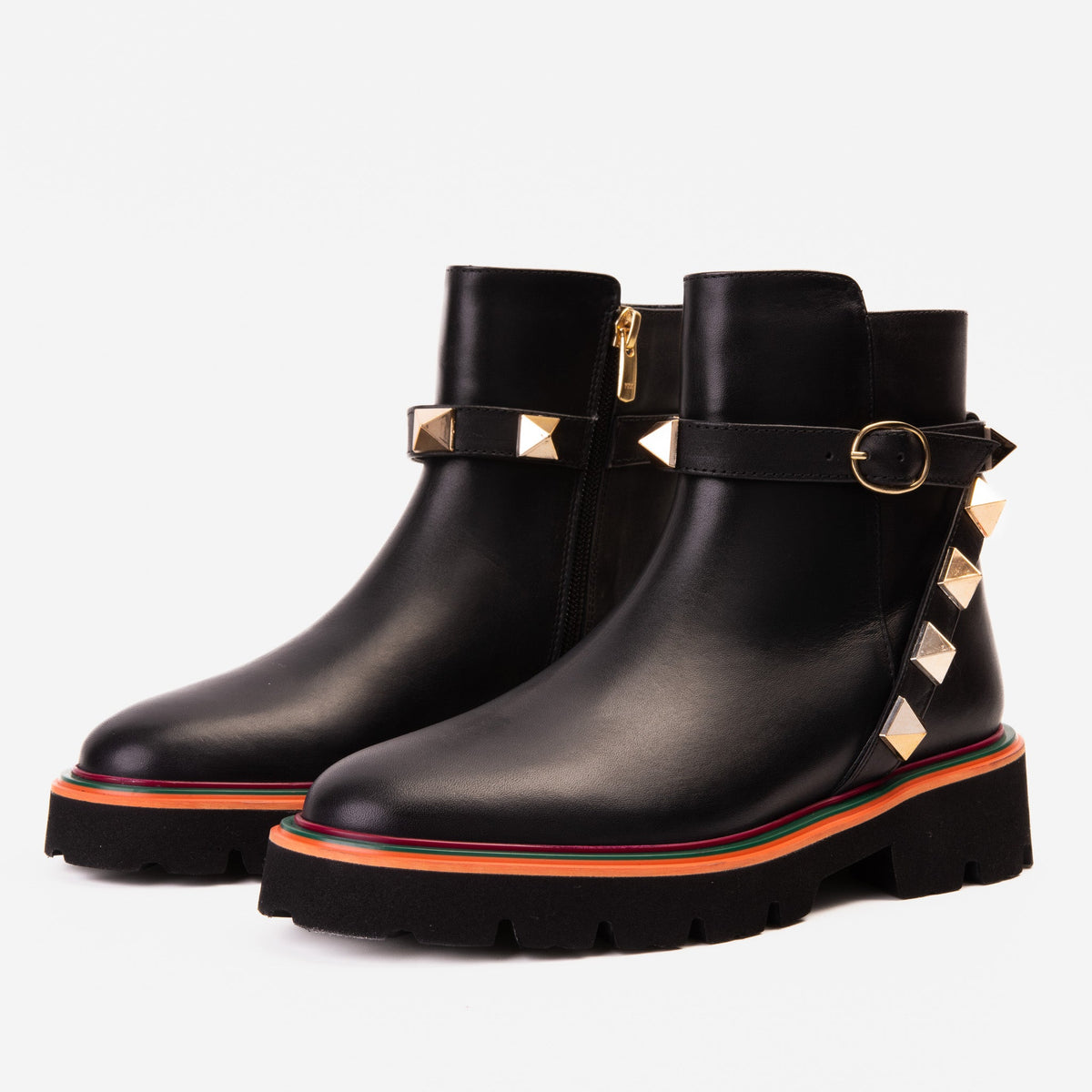 Vinci Leather The Prag Black Leather Ankle Women Boot – product view 2