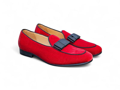 Carrucci Shoes Men's Velvet Prom Loafer Velvet KS525 102V front view